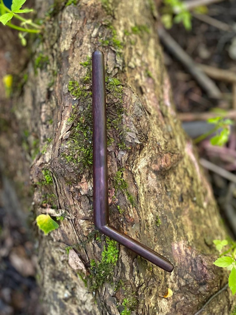 Двойная Тепи из тамаринда, 18 см — трубка для Рапэ, Бали