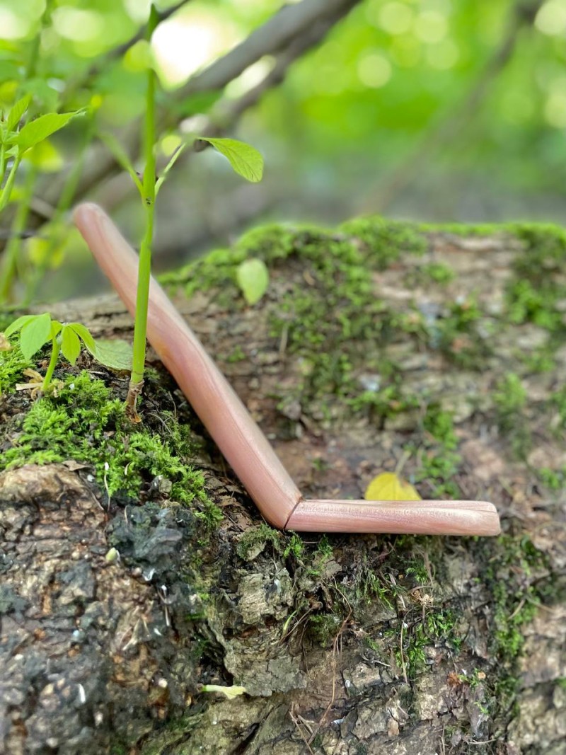 Двойная Тепи из чемары, 14 см — трубка для Рапэ, Бали